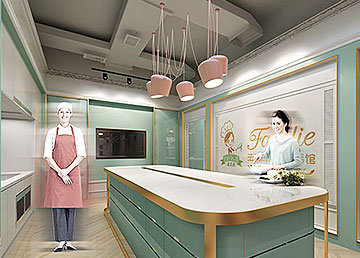 廣州烘焙生活館設計裝修 Favalie